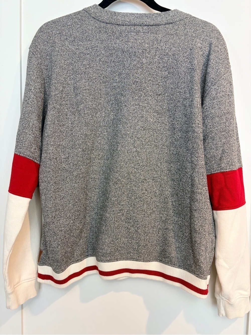 ❤️Roots Since 1973 Cabin Crewneck Colorblock Sweatshirt Size Small Oversized - Picture 2 of 7